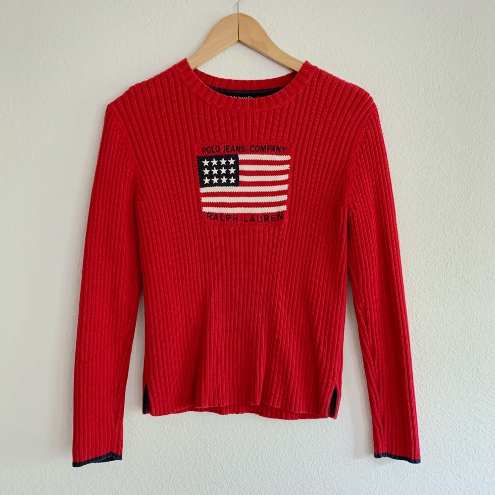 Vintage American flag Polo Ralph Lauren Sweater